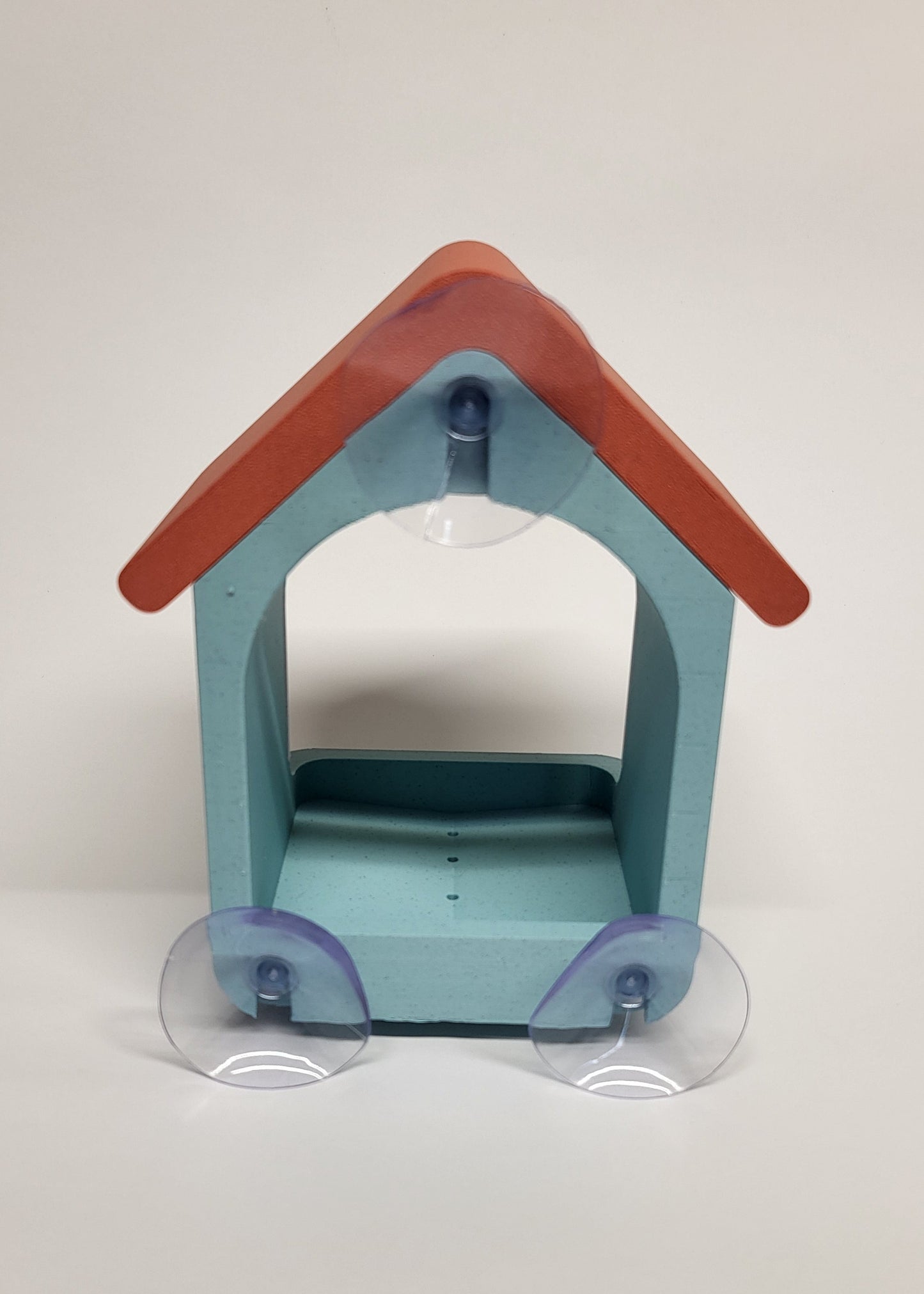 Ptičja hiška – hranilnica za okno s priseski